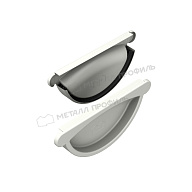 Заглушка желоба МЕТАЛЛ ПРОФИЛЬ Foramina PUR D125 Ral 9010